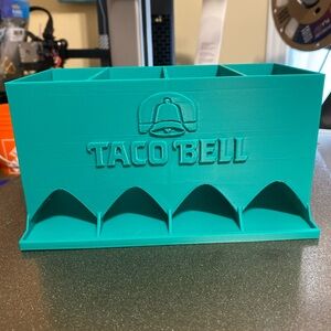 Taco Bell Sauce Stand Condiment Holder. 3D. Custom Colours welcome!